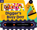 Load image into Gallery viewer, Mini Me - Shaped Board Book - Digger's Busy Day
