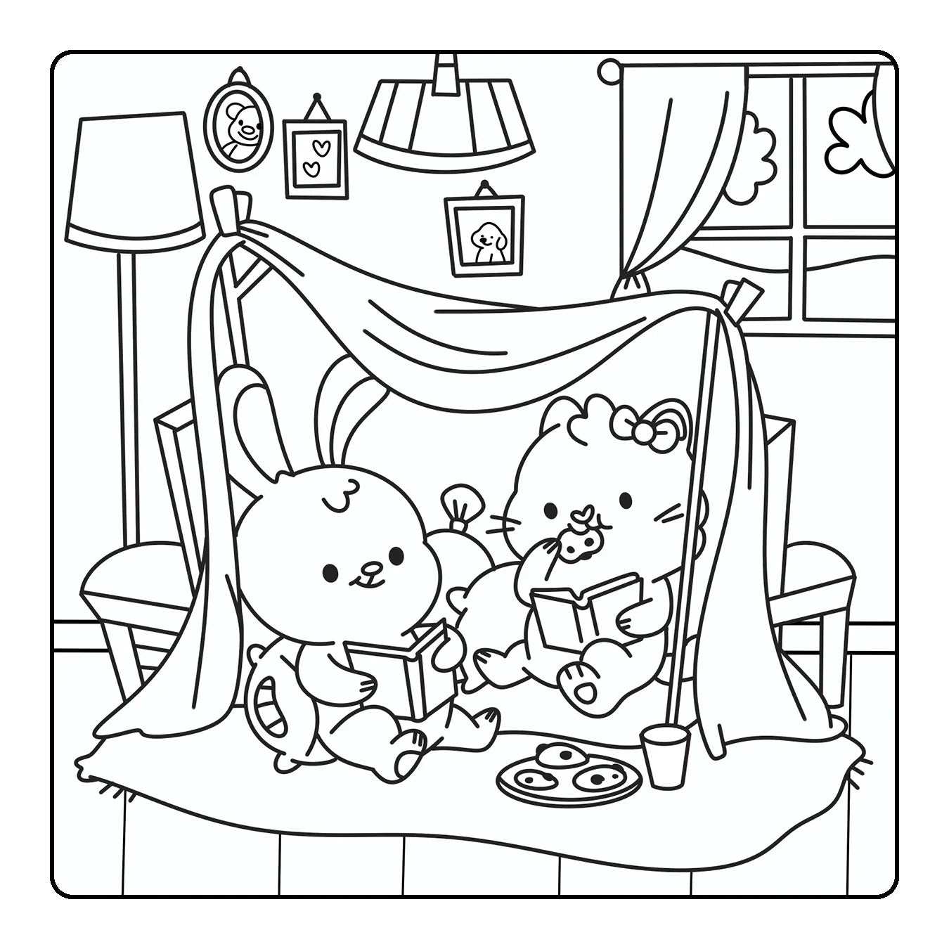 Happy Days - Little Cuties Cosy Colouring