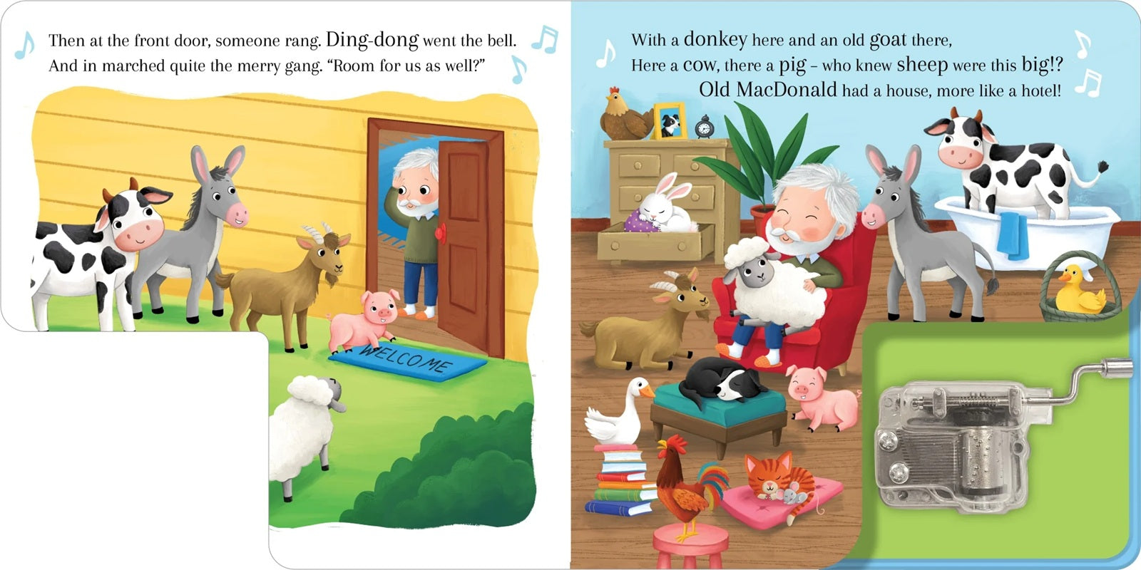 Wind Up Music Box Book - Old Macdonalds Had A Farm (small)