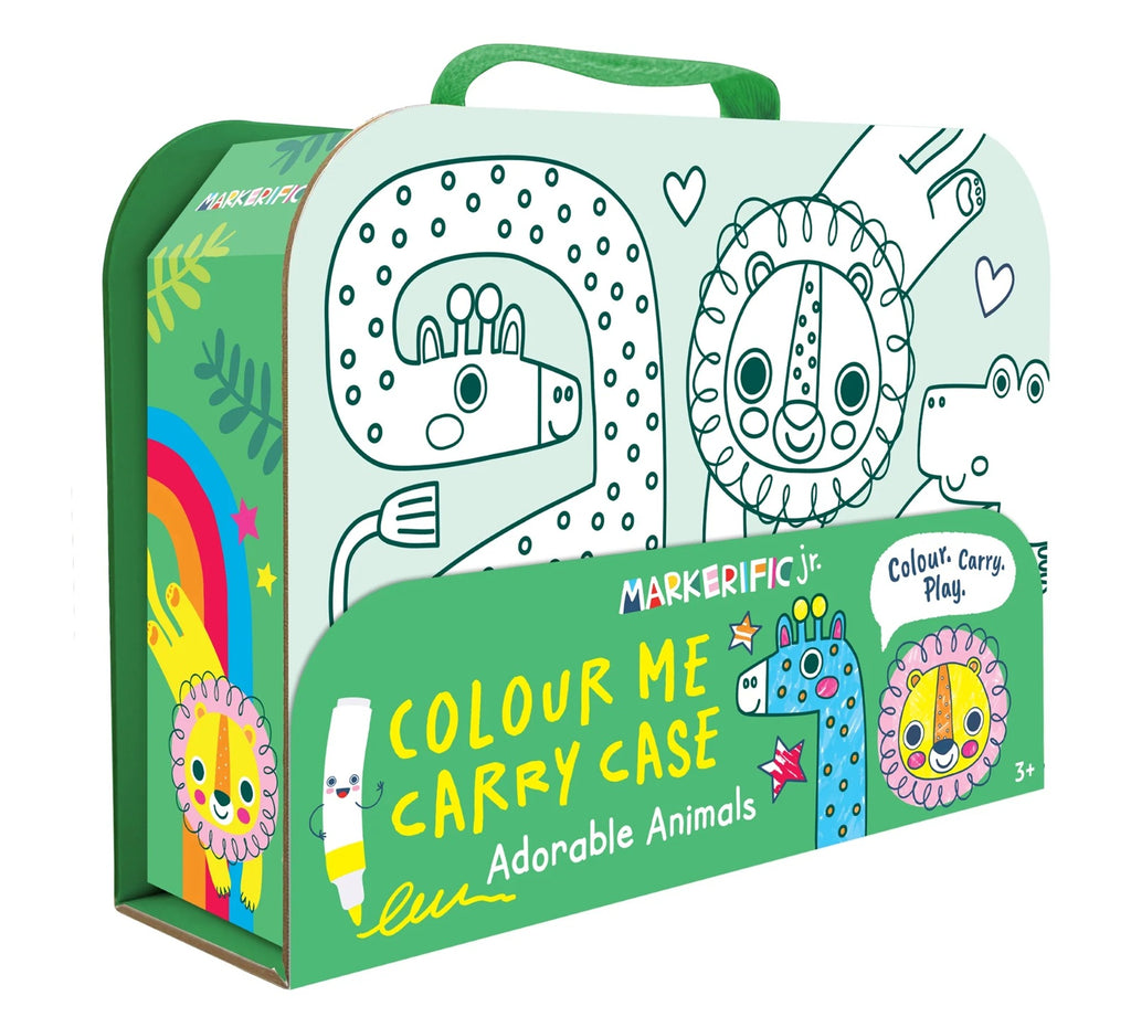 Markerific Jr. - Colour Me Carry Case - Adorable Animals