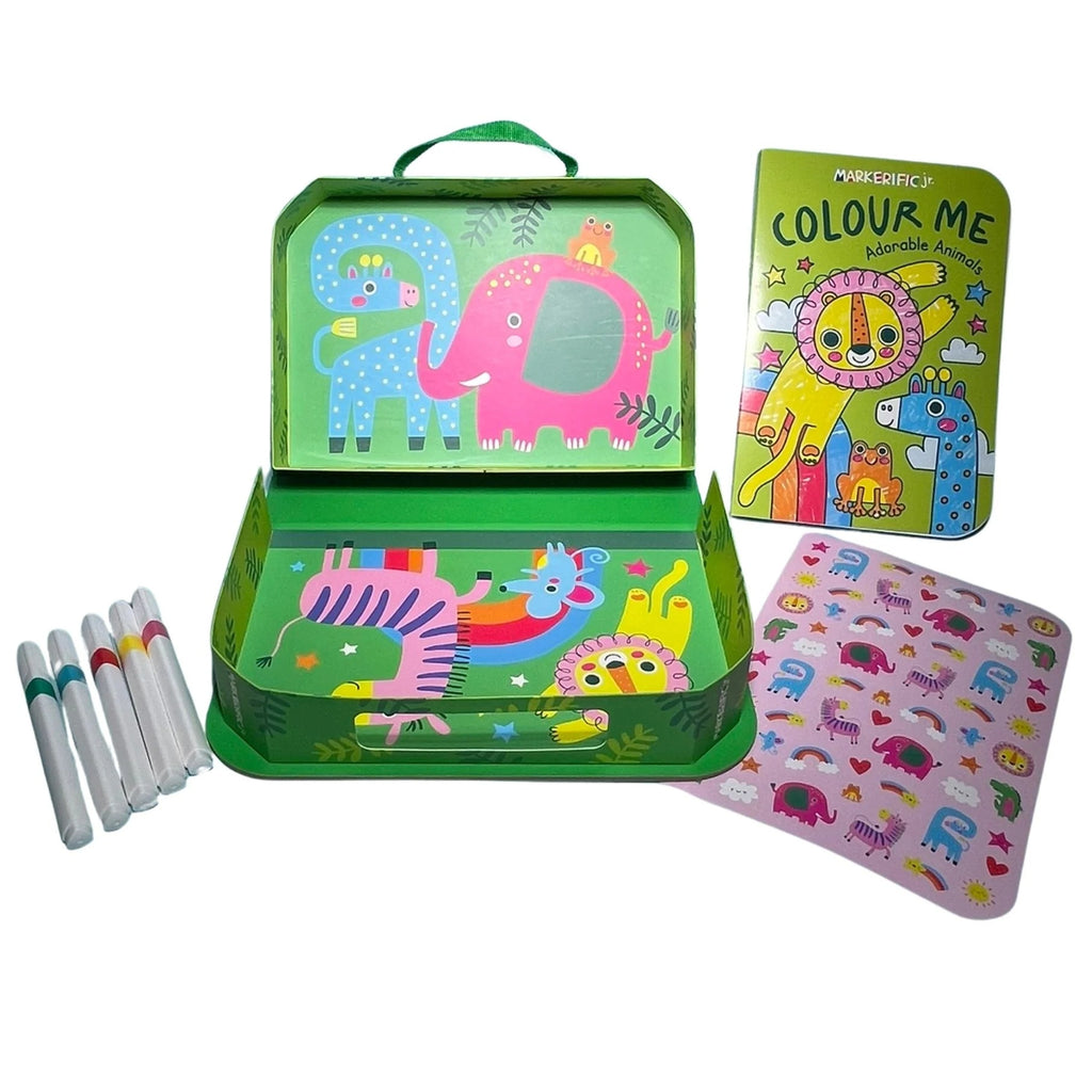 Markerific Jr. - Colour Me Carry Case - Adorable Animals