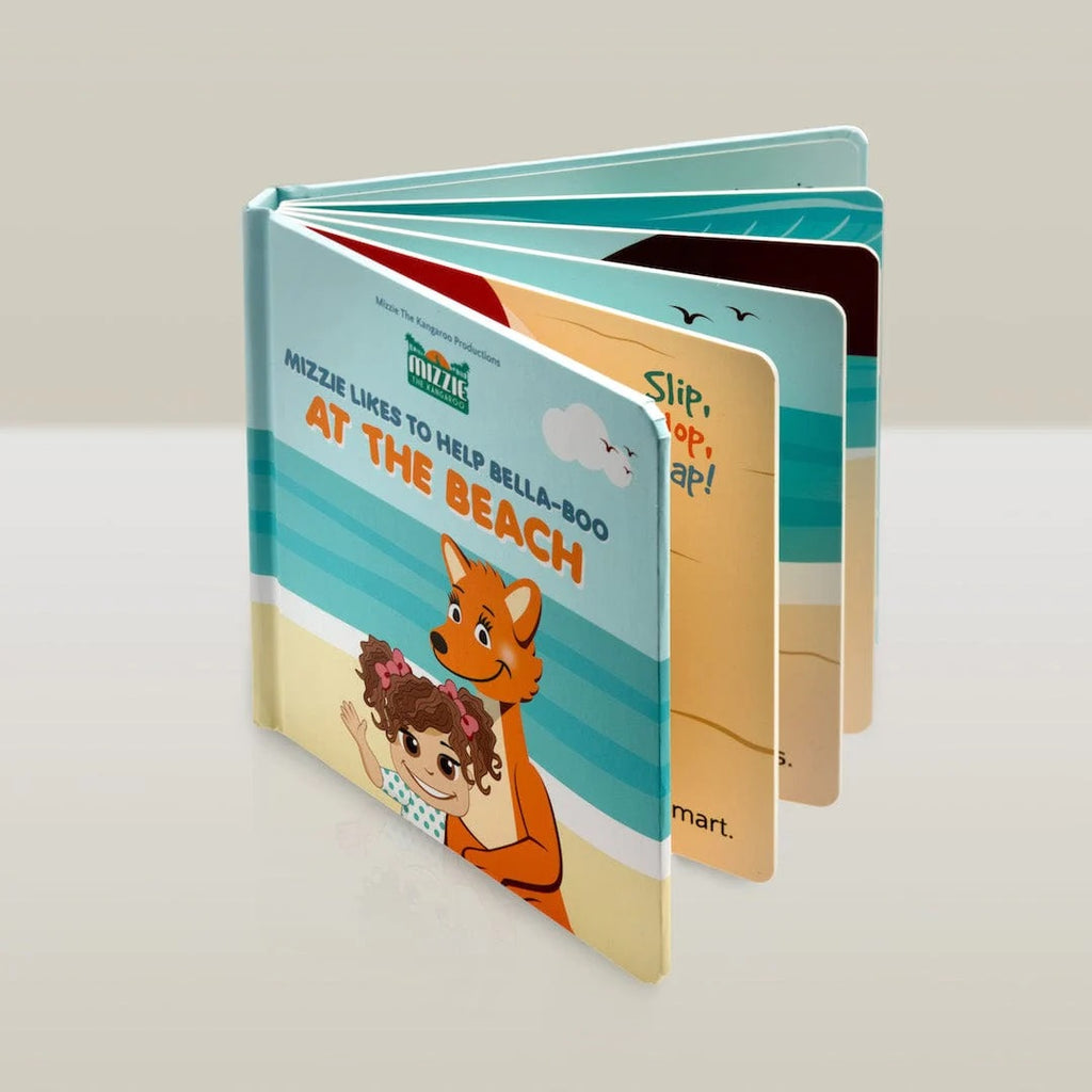 At The Beach' Interactive Touch And Feel Mizzie Baby Board Book