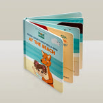 Load image into Gallery viewer, At The Beach&#39; Interactive Touch And Feel Mizzie Baby Board Book
