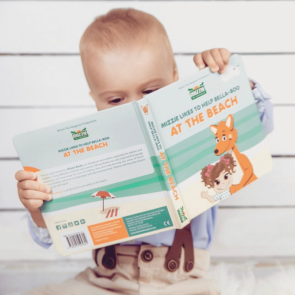 At The Beach' Interactive Touch And Feel Mizzie Baby Board Book
