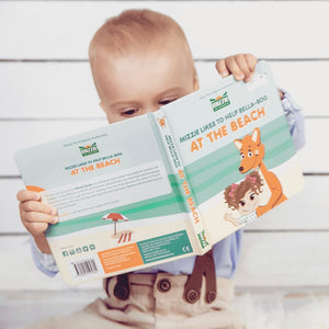 At The Beach' Interactive Touch And Feel Mizzie Baby Board Book