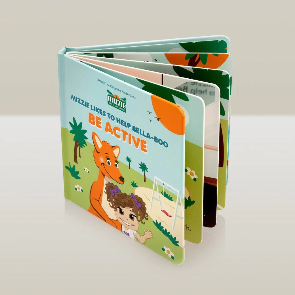 Be Active' Interactive Touch And Feel Mizzie Baby Board Book