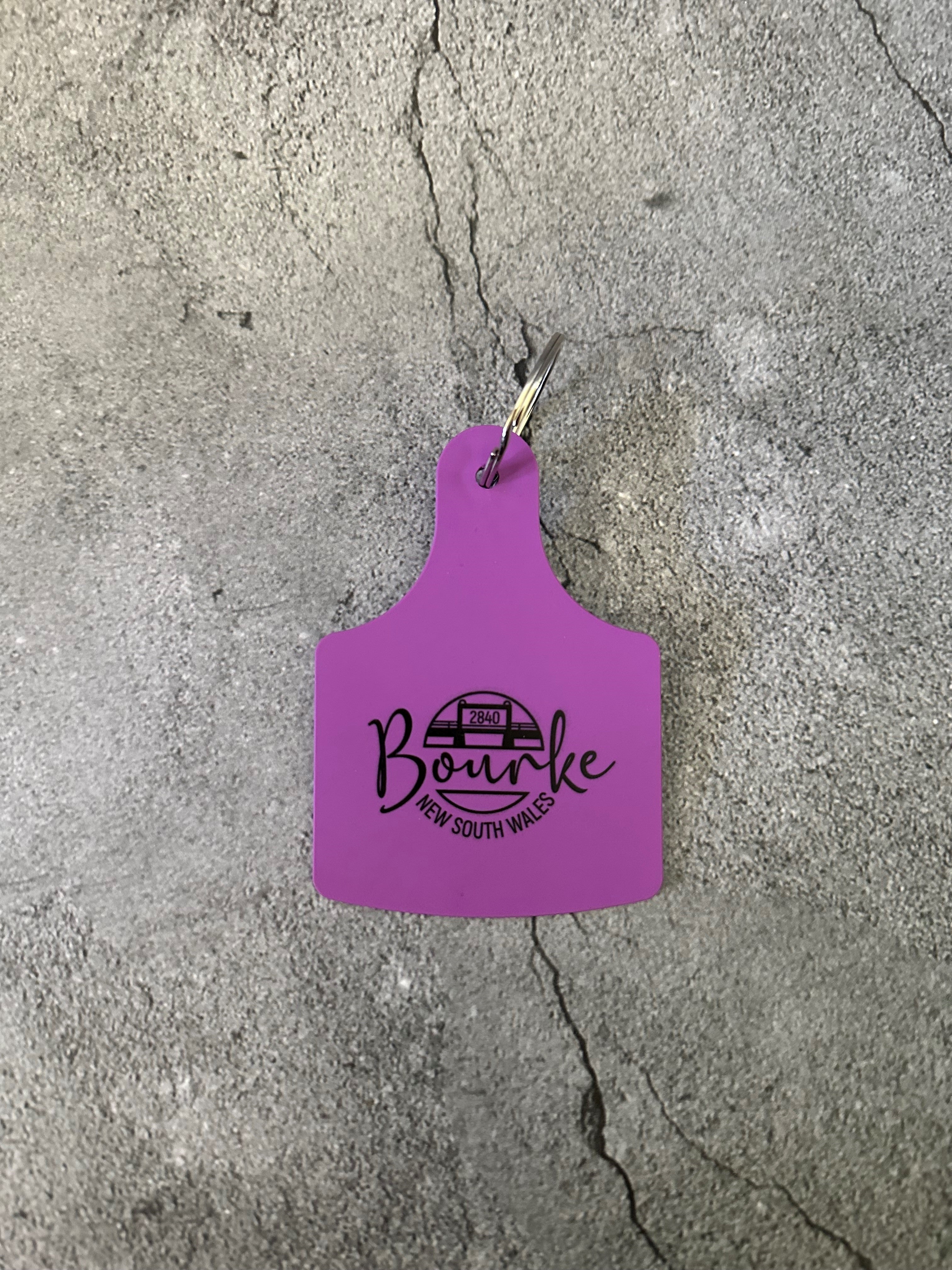Keyring Cattle Tag Bourke Nsw