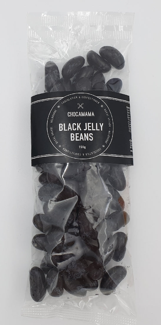 Chocamama Black Jelly Beans 150g