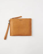 Load image into Gallery viewer, Juju &amp; Co Large Flat Pouch Tan
