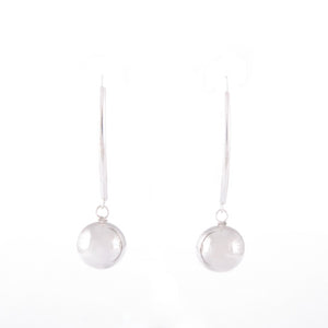 Who's Charlie Sterling Silver Ball Drop Earring