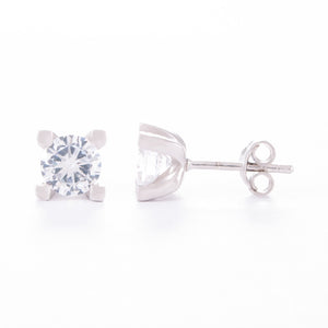 Who's Charlie Sterling Silver Cubic Zirconia Stud