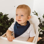 Load image into Gallery viewer, Snuggle Hunny Navy Dribble Bib
