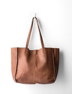 Load image into Gallery viewer, Juju &amp; Co Baby Unlined Tote Cognac
