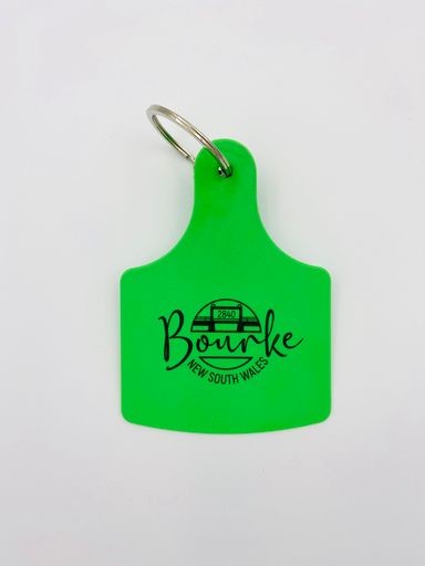 Keyring Cattle Tag Bourke Nsw
