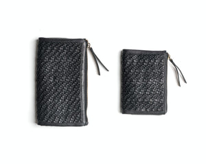 Juju & Co Hut Weave Wallet Large - Black