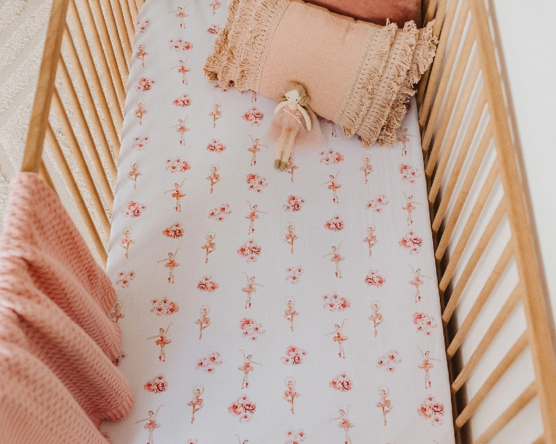 Snuggle Hunny Ballerina Fitted Cot Sheets
