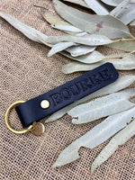 Load image into Gallery viewer, Bourke Leather Keyring Plain Imprint
