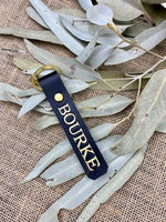 Load image into Gallery viewer, Bourke Leather Keyring Gold Imprint
