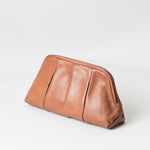 Load image into Gallery viewer, Juju &amp; Co Pleated Clutch - Cognac
