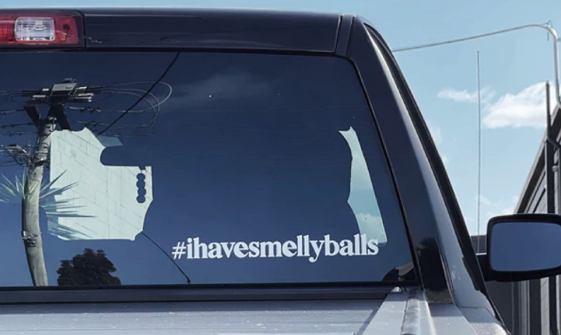 Ihavesmellyballs Car Sticker