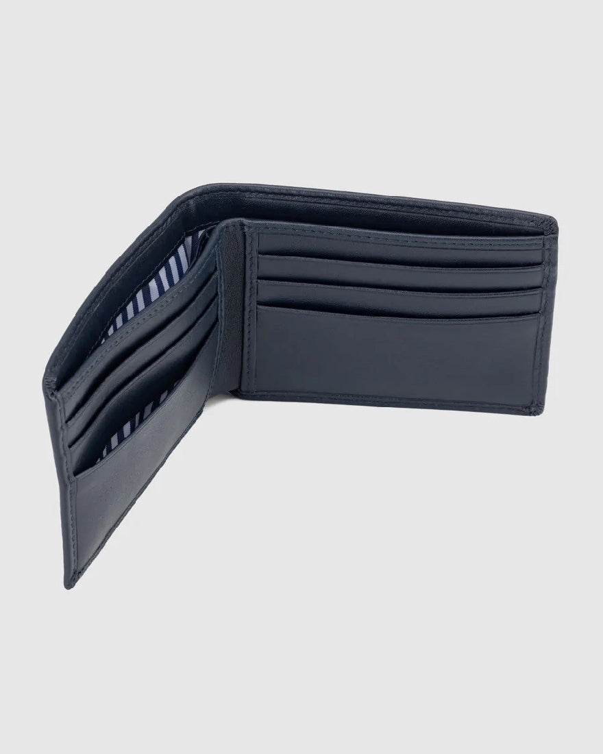 Ortc Leather Wallet Navy