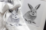 Load image into Gallery viewer, Cathy Hamilton Artworks - Bunny Baby Throw 127.5cm X 127.5cm
