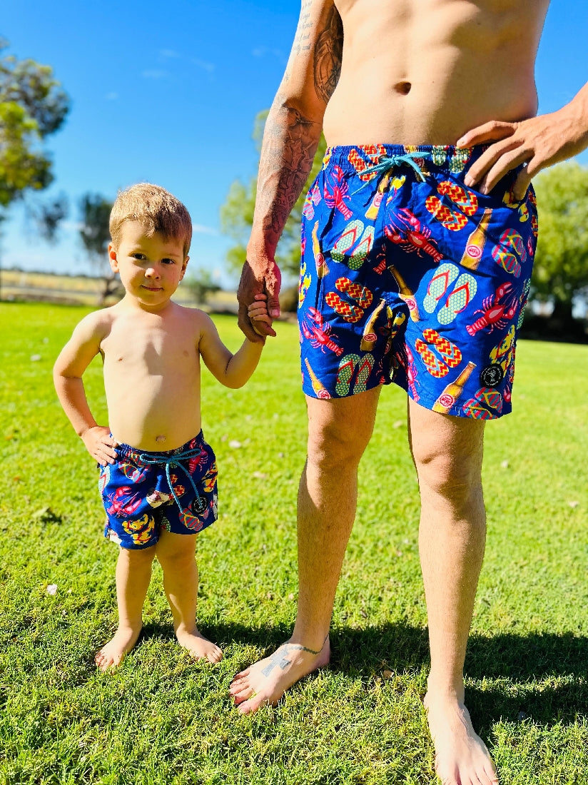 Back O Bourke Collective Swim Shorts - Gone Yabbyin' * Sale *