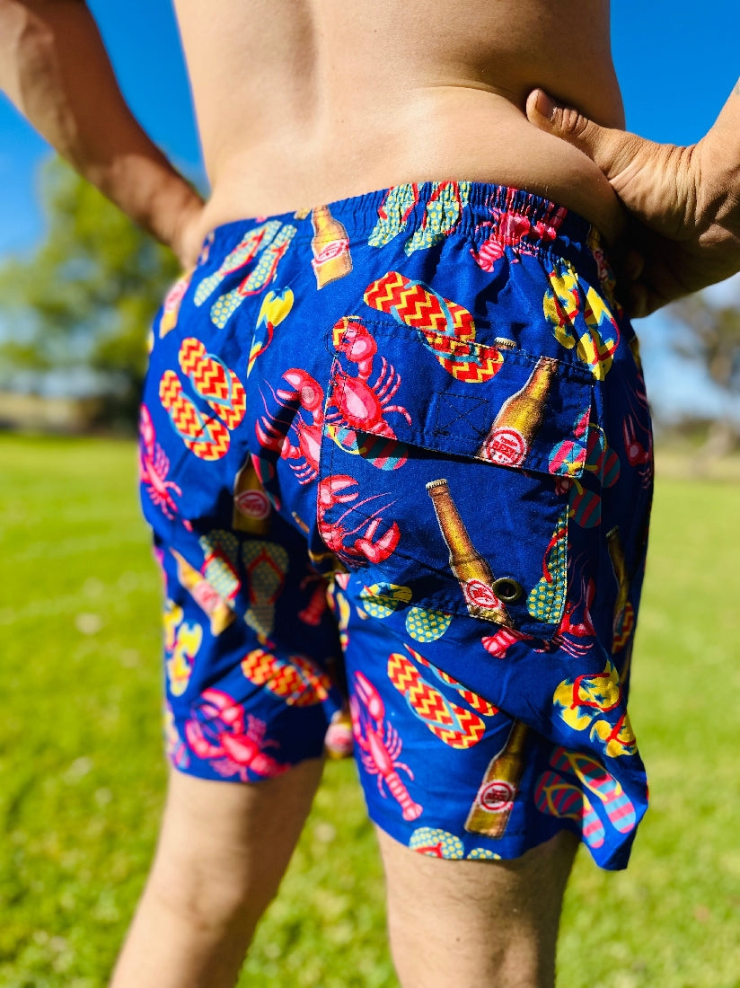 Back O Bourke Collective Swim Shorts - Gone Yabbyin' * Sale *