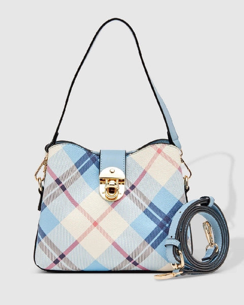 Louenhide Cila Plaid Blue Crossbody Bag Back O Bourke Collective