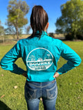 Back O Bourke Womens Work Shirt - Jade W/ Back Logo