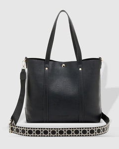 Louenhide Nevada Black Ezra Strap Tote Bag