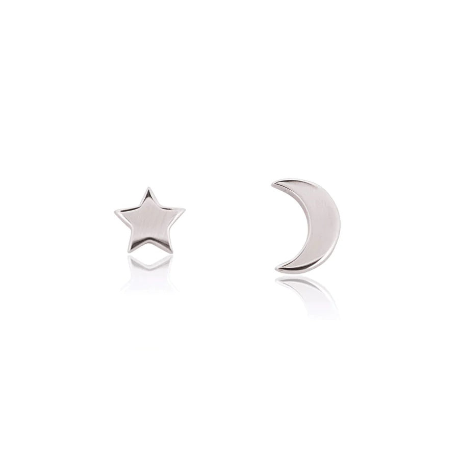 Linda Tahija Star & Moon Stud Earrings