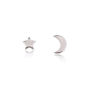 Linda Tahija Star & Moon Stud Earrings