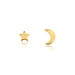 Load image into Gallery viewer, Linda Tahija Star &amp; Moon Stud Earrings
