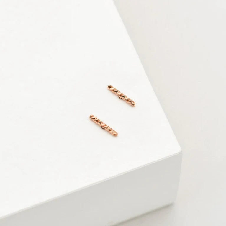 Linda Tahija Rope Stud Earrings