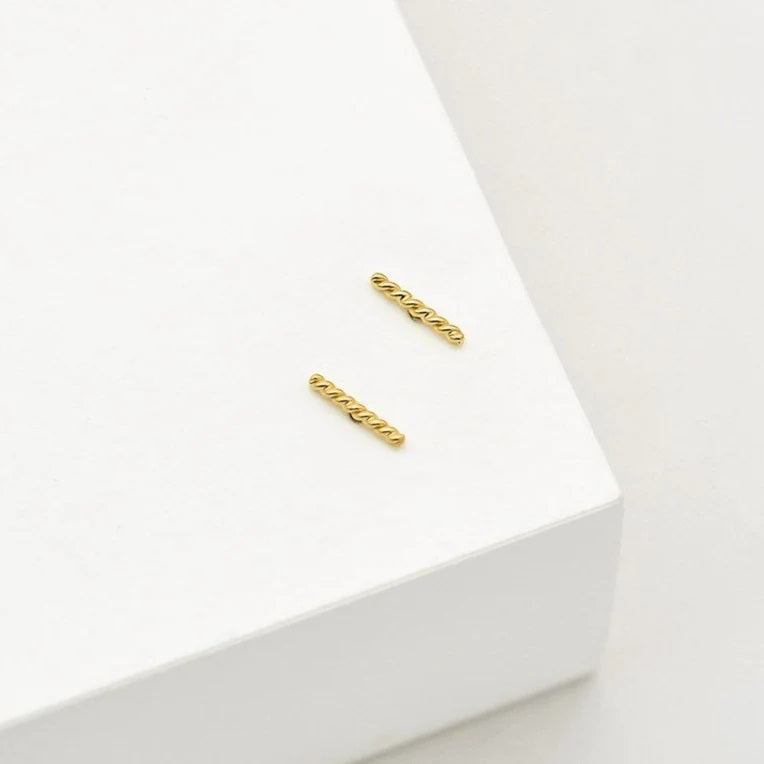 Linda Tahija Rope Stud Earrings