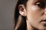 Load image into Gallery viewer, Sophie You Rock Rectangle Studs Silver
