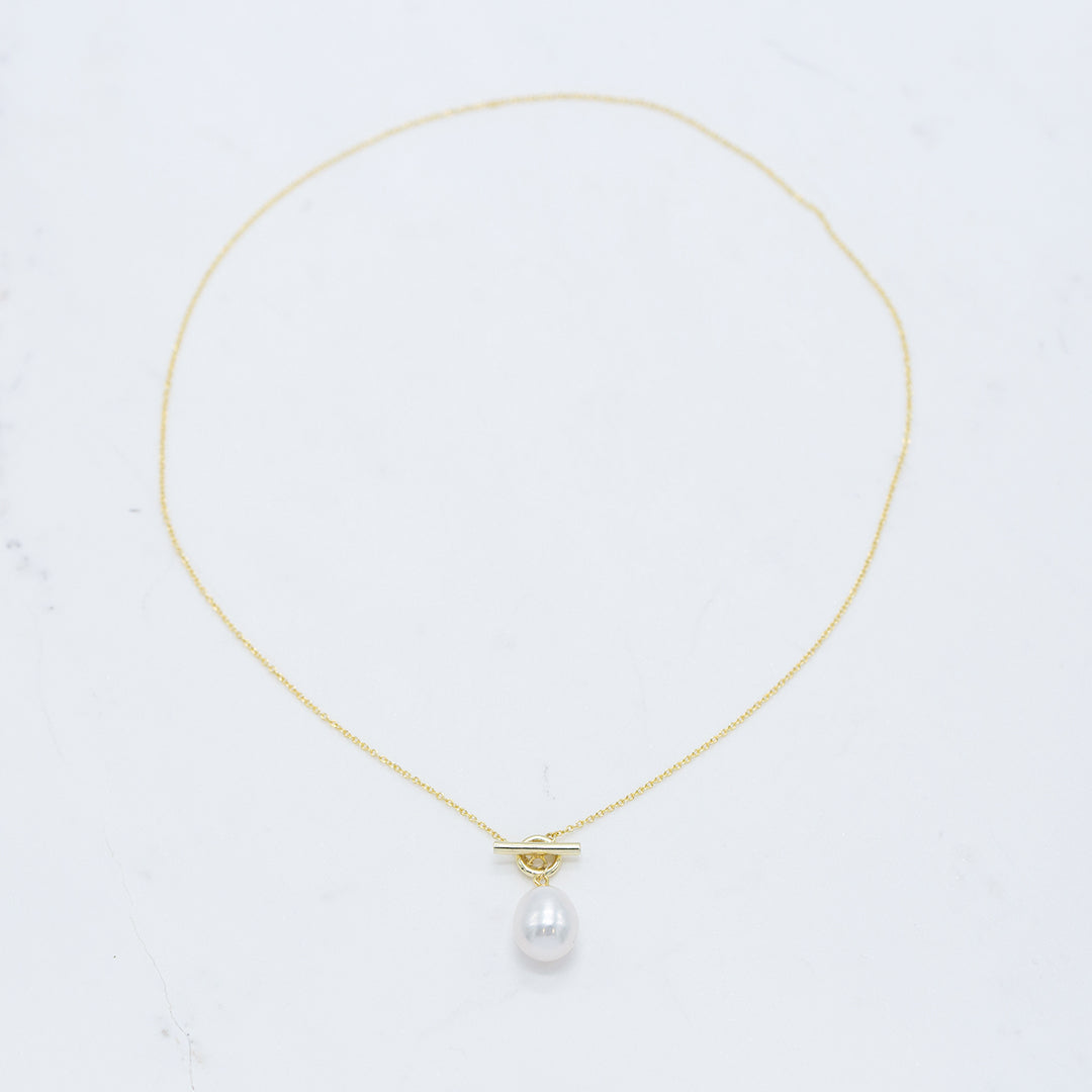Sophie Pearl Thread Necklace Gold