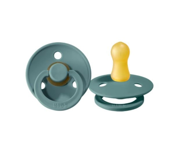 Bibs Colour Dummies Twin Pack Baby Size 1 Island Sea
