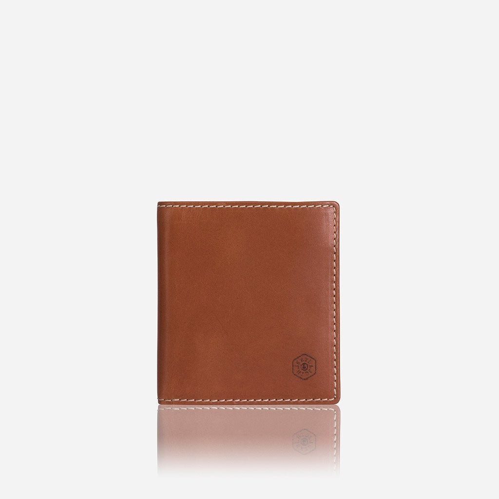 Jekyll & Hide Roma Slim Bi-fold Wallet With Coin Tan