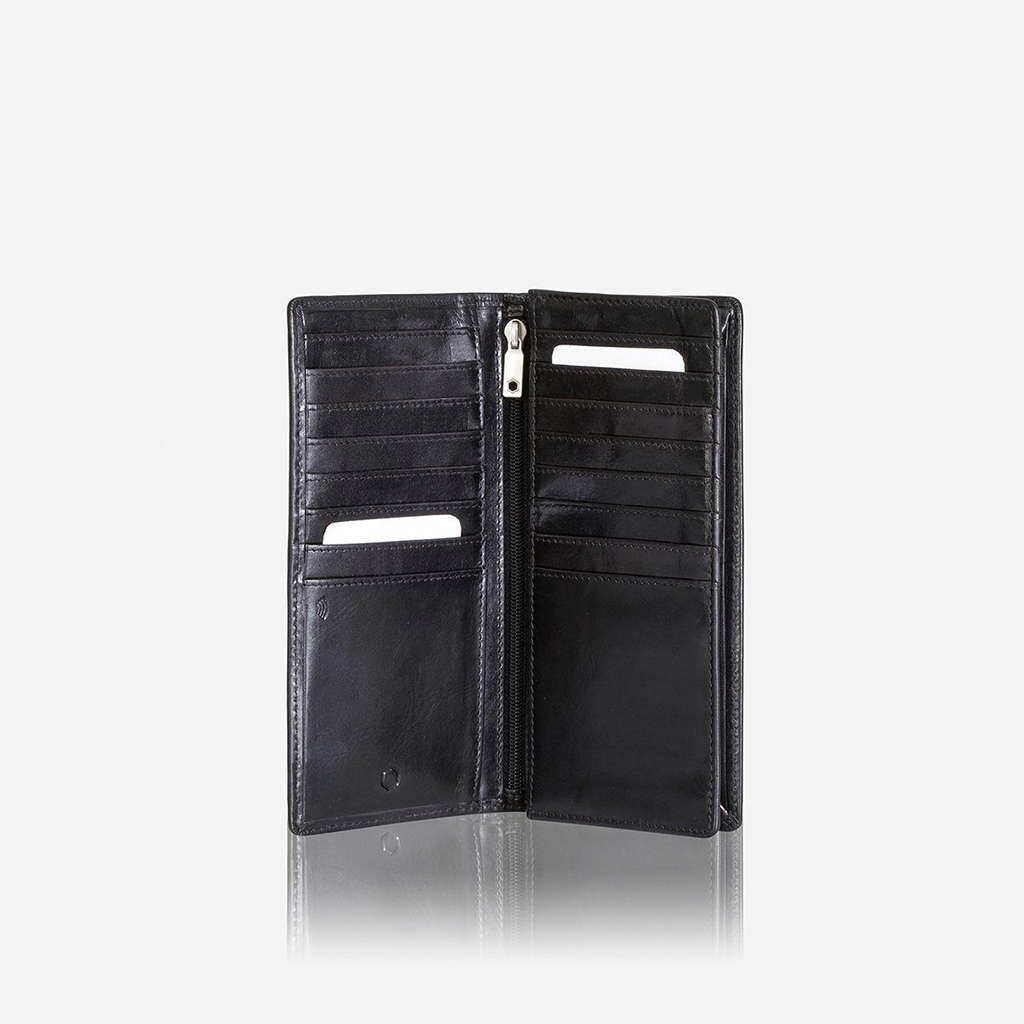 Jekyll & Hide Oxford Large Travel And Mobile Wallet Black