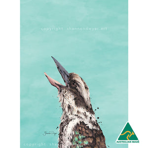 Larrikin The Laughing Kookaburra Tea Towel