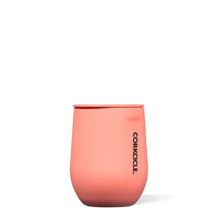 Corkcicle Neon Lights Stemless 355ml - Coral