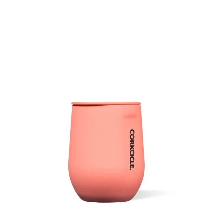 Corkcicle Neon Lights Stemless 355ml - Coral * Sale *