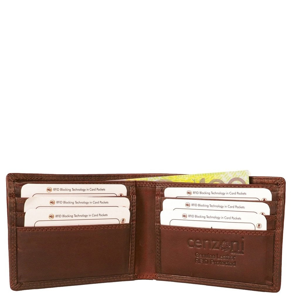 Cenzoni Mens Wallet Brown