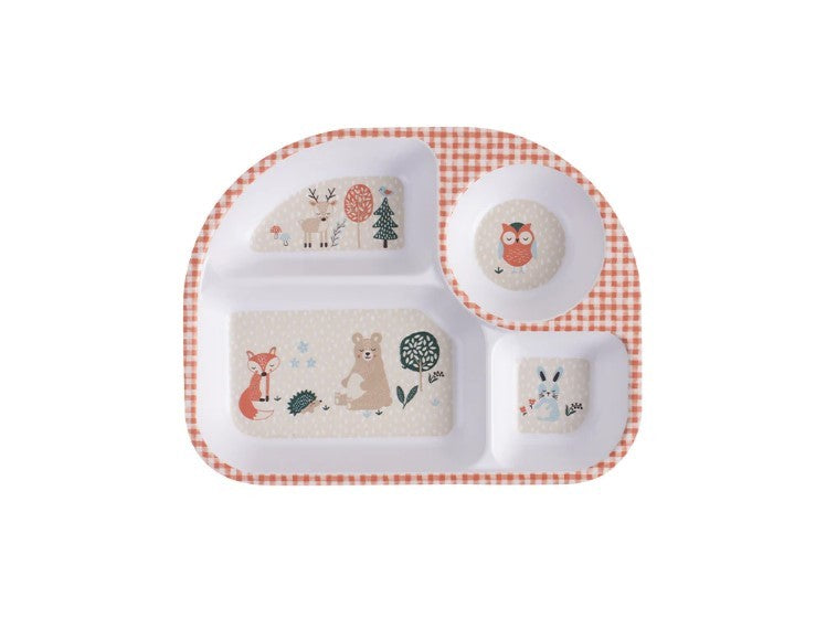 Ladelle Kids Divided Tray - Woodland
