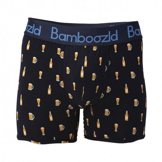 Bamboozld Mens Bamboo Cotton Beer Trunk Charcoal