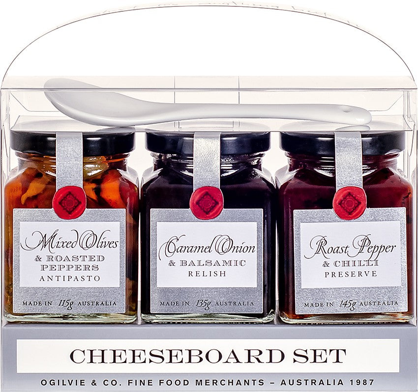 Ogilvie & Co Cheeseboard Set Trio Gift Pack