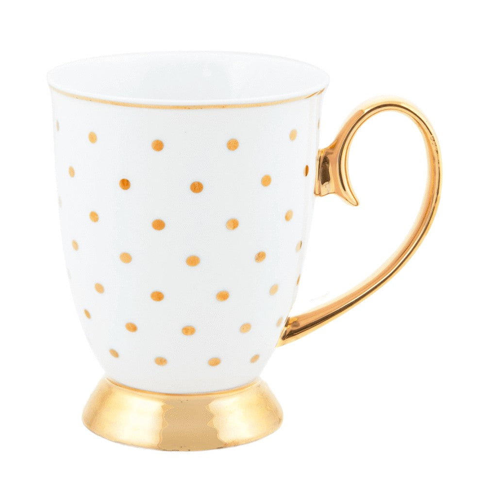 Cristina Re Mug Gold Polka