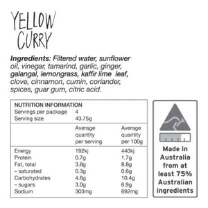 Zest Yellow Curry Satchel 175g